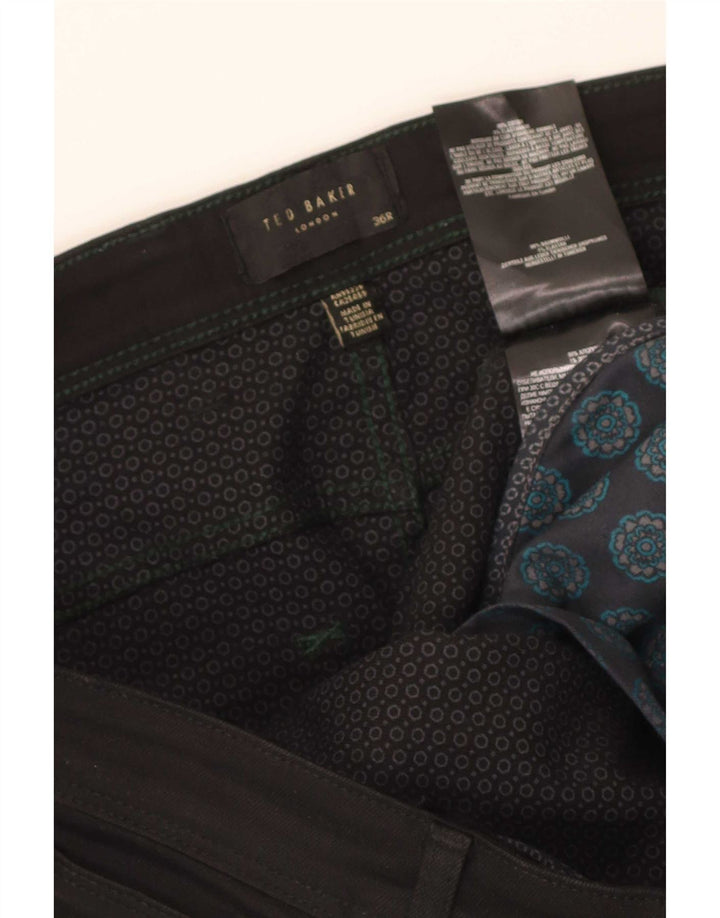 Męskie proste dżinsy Ted Baker W36 L26, czarne, bawełniane