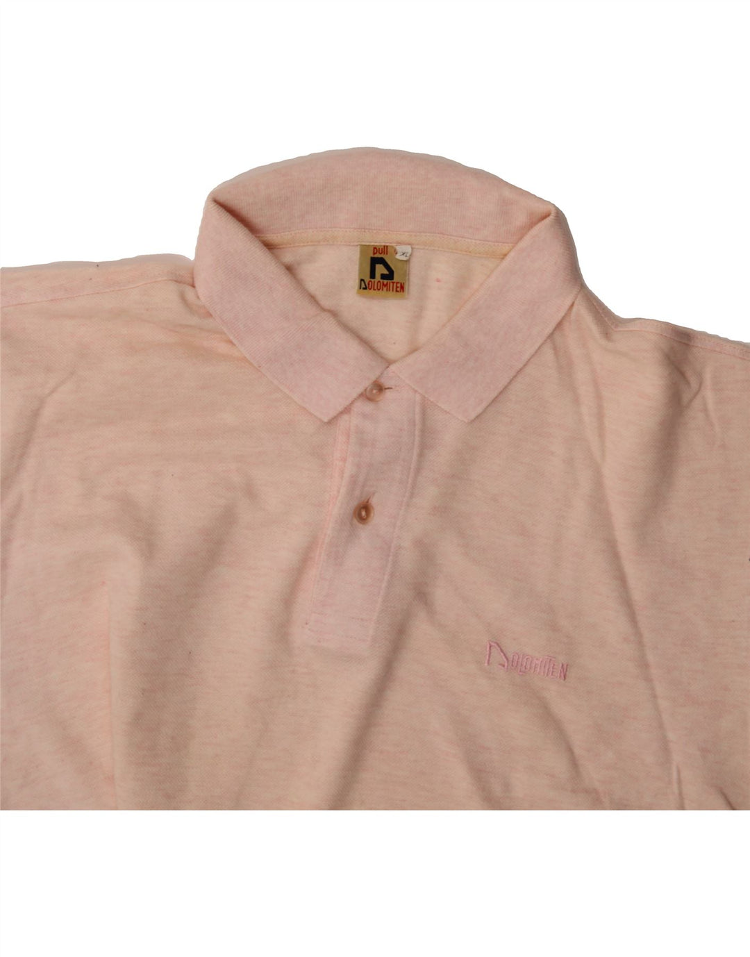 DOLOMITEN Mens Polo Shirt XL Pink Cotton Vintage Dolomiten and Second-Hand Dolomiten from Messina Hembry 