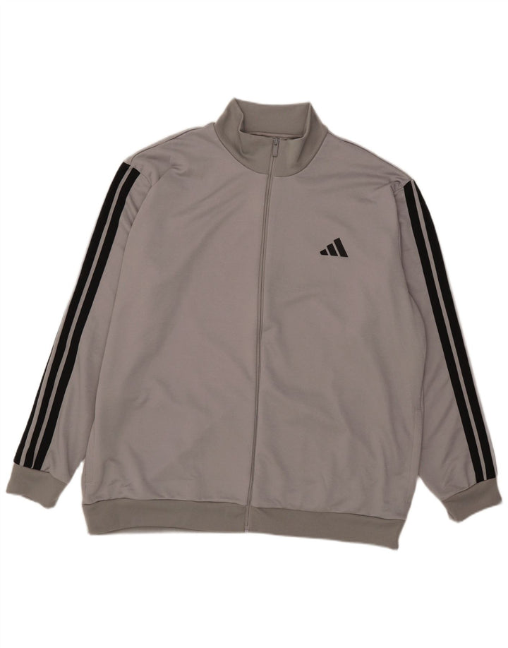 Adidas Męska bluza dresowa Top 2XL Szary poliester