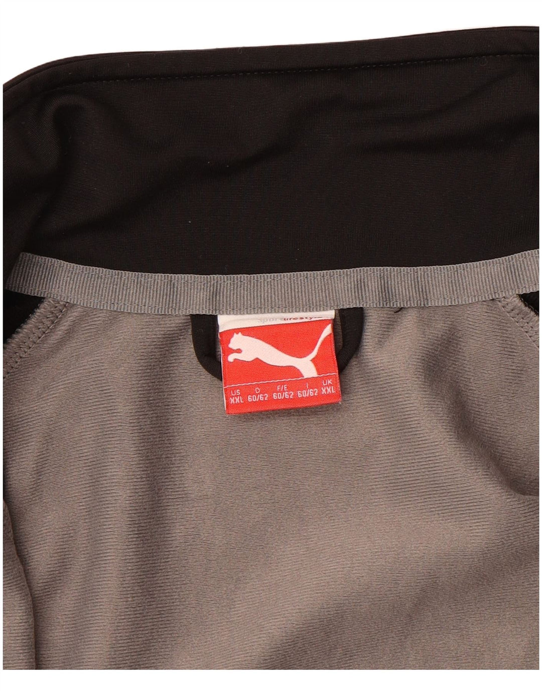 Męska kurtka dresowa Puma 2XL Szara z blokami kolorów