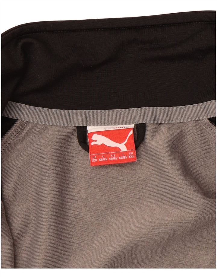 Męska kurtka dresowa Puma 2XL Szara z blokami kolorów