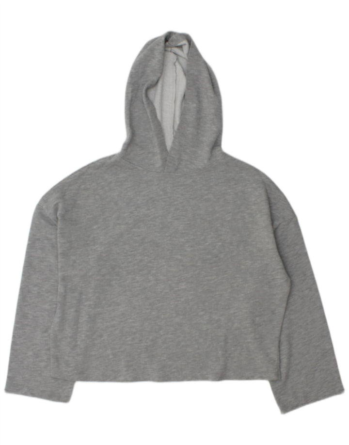 Damski sweter oversize z kapturem Zara UK 14, średni szary poliester