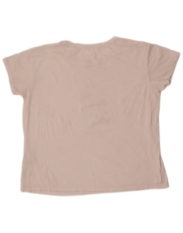 Damska koszulka z grafiką Armani Top UK 18 XL, biała bawełna