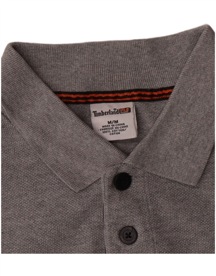 TIMBERLAND Męski top z długim rękawem, średnioszary, bawełniany