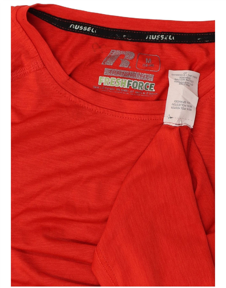 T-shirt męski RUSSELL ATHLETIC, UK 38/40, średni czerwony poliester
