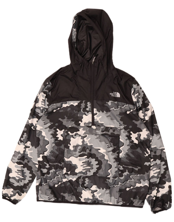 Męska kurtka przeciwdeszczowa z kapturem The North Face UK 42 XL w czarnym kamuflażu