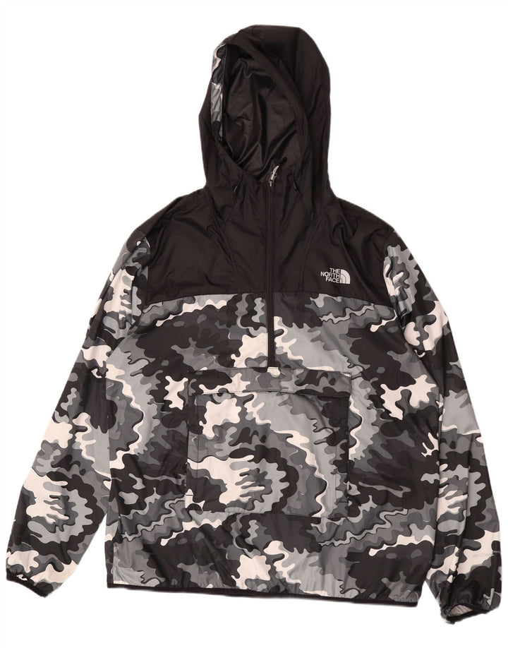 Męska kurtka przeciwdeszczowa z kapturem The North Face UK 42 XL w czarnym kamuflażu
