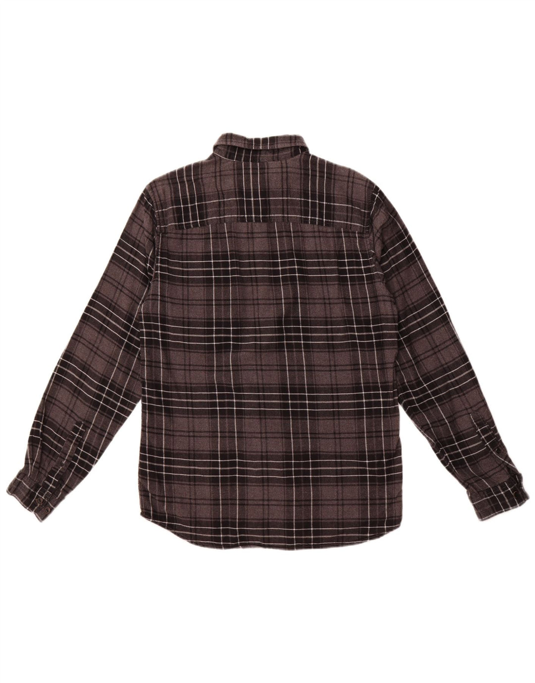 Męska koszula flanelowa Jack & Jones w średnią szarą kratę, bawełniana