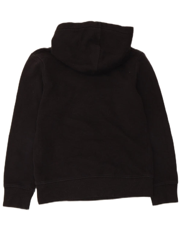 Hurley Boys Graphic Hoodie Jumper 10-11 Years Black Cotton