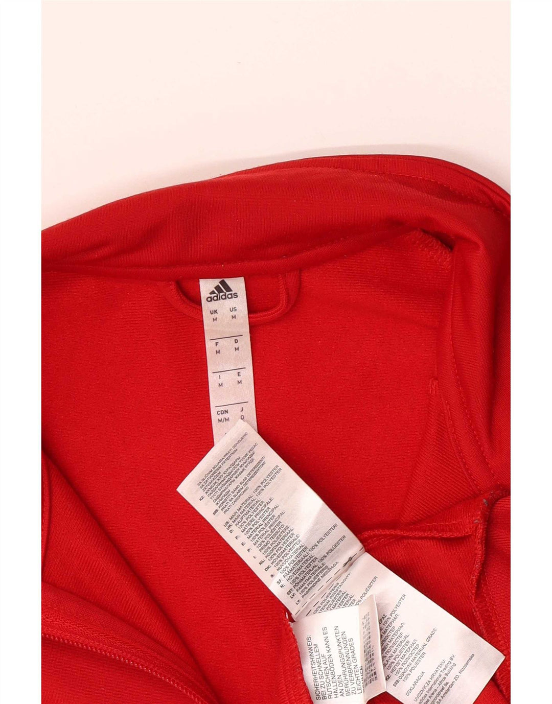 Adidas Męska bluza dresowa, średnia czerwona poliester