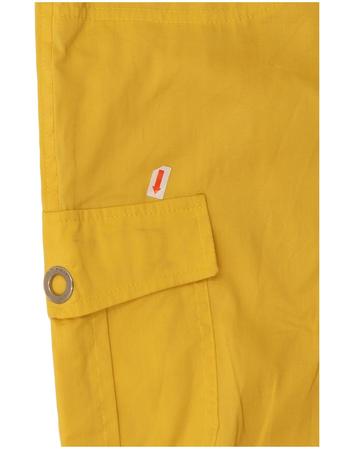 Damskie spodnie cargo Roccobarocco Capri W30 L22 Żółte