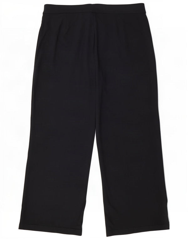 Marks & Spencer Damskie spodnie codzienne z wysokim stanem UK 22 3XL W40 L28 Granatowe Czarne