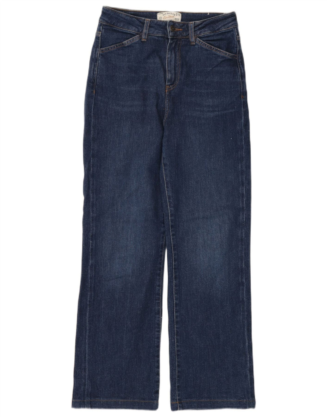 Dżinsy damskie FAT FACE Elise Wide Leg UK 8 Small W28 L28 Granatowe