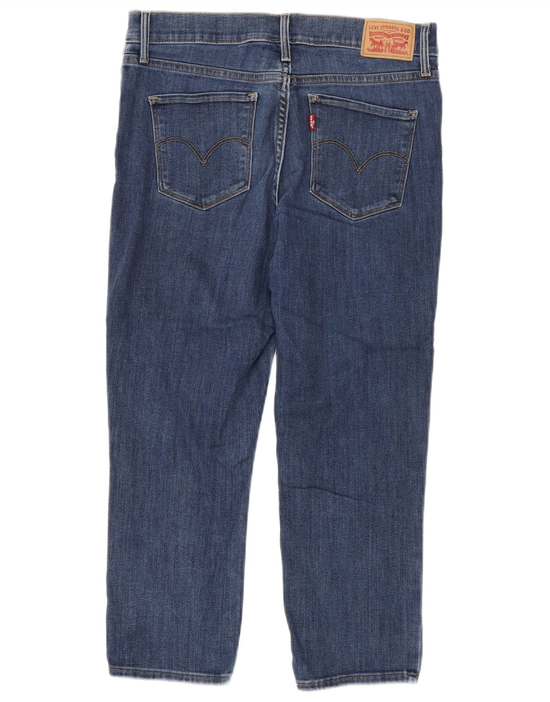 Damskie jeansy Capri Levi's W30 L23 Niebieskie bawełniane