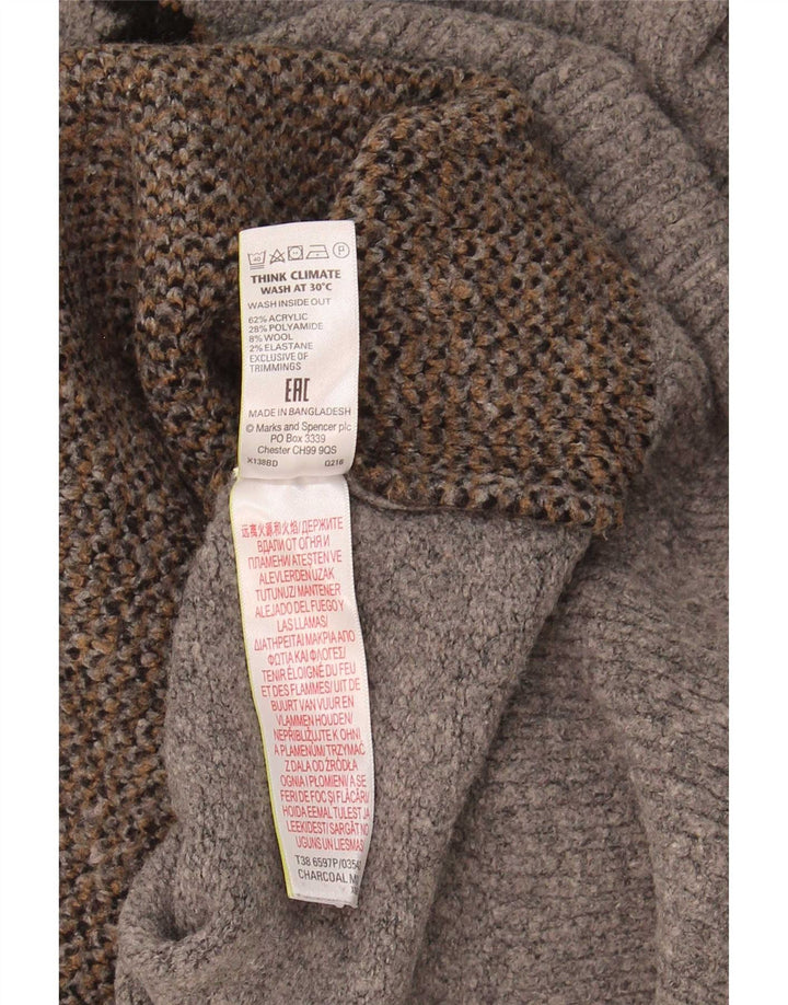 Marks & Spencer Damski sweter z golfem, UK 18 XL, szary