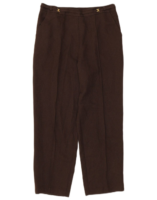 Marks & Spencer Damskie zwężane spodnie codzienne UK 12 Medium W30 L26 Brązowe