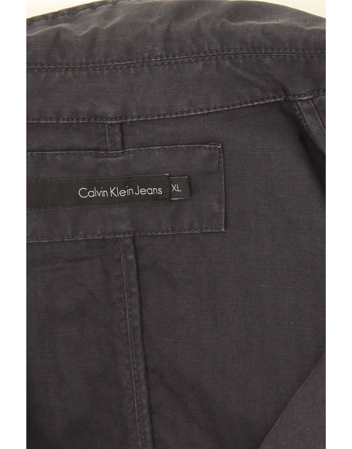 Męska marynarka zapinana na 1 guzik Calvin Klein UK 42 XL, granatowa