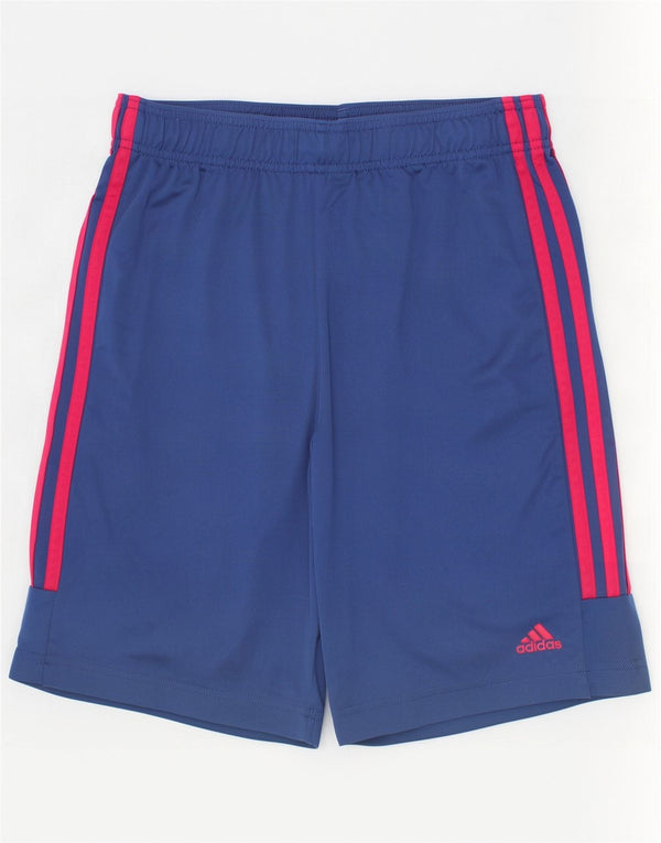 Spodenki sportowe Adidas dziewczęce Aeroready 13-14 lat, niebieskie, poliestrowe