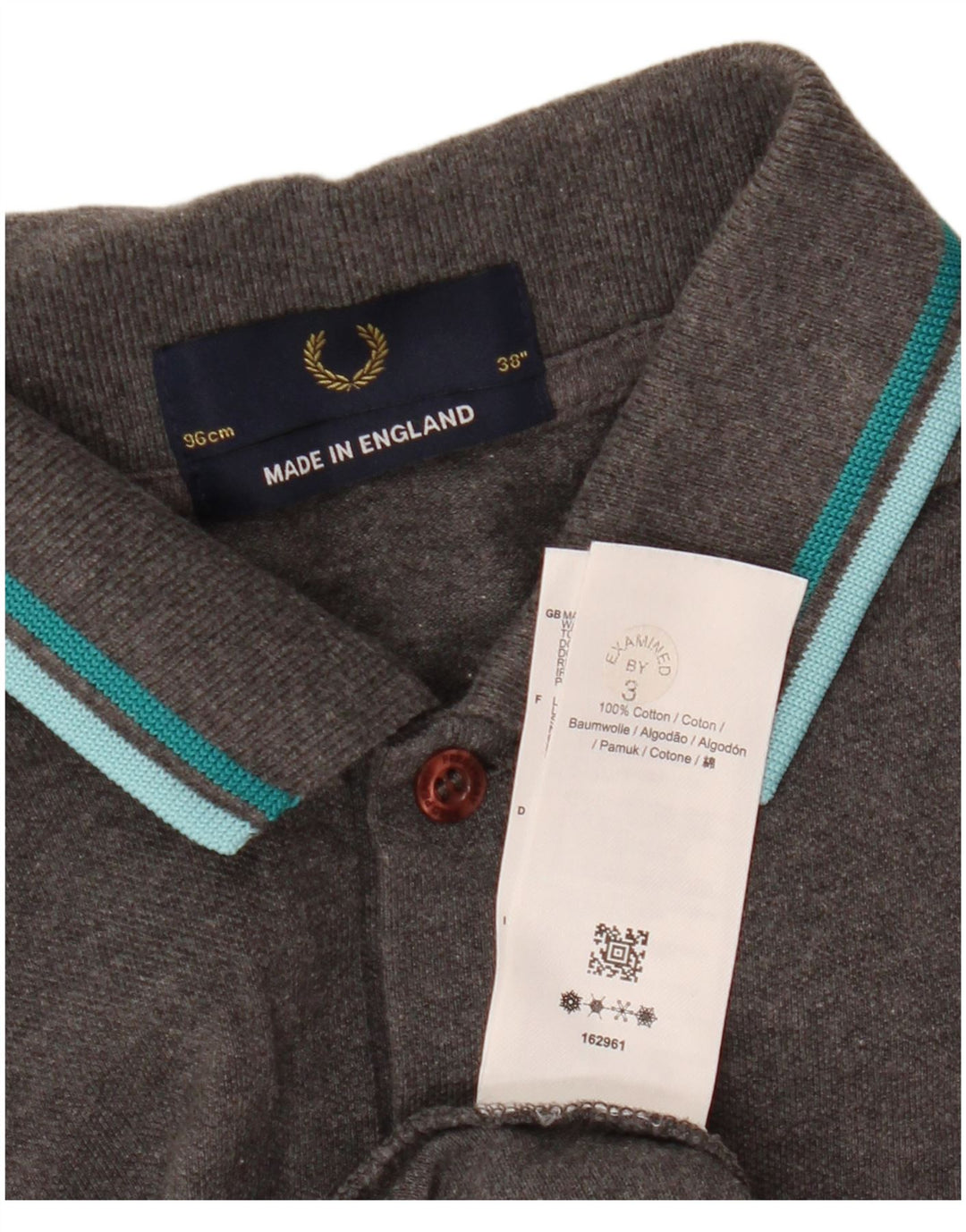 Męska koszulka polo Fred Perry, mała, szara, bawełniana