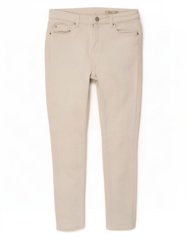 Marks & Spencer Damskie The Ivy Crop Skinny Jeans UK 10 Małe W27 L25 Białe