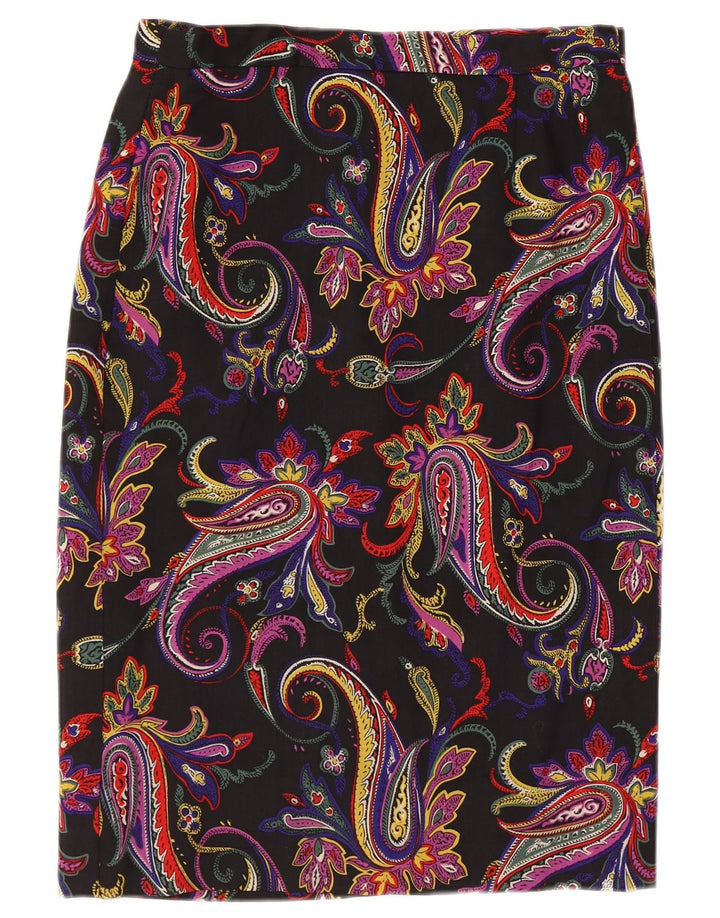 Damska spódnica ołówkowa w stylu vintage W30 Średnia wielobarwna paisley