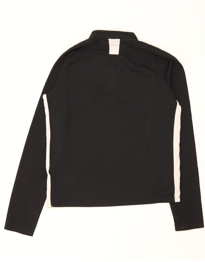 Chłopięca kurtka dresowa Nike Dri Fit z zamkiem błyskawicznym na szyi, 10-11 lat, średnia czarna