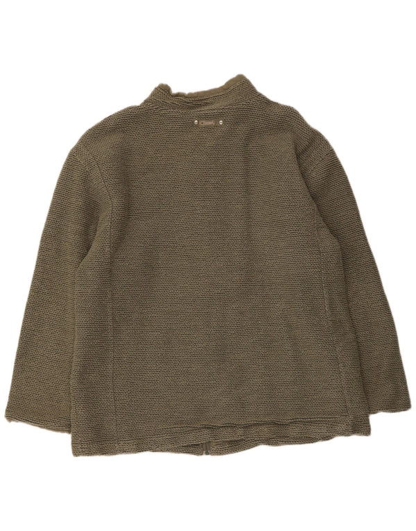 Kurtka dresowa męska Weird Fish, bawełniana, khaki, 2XL