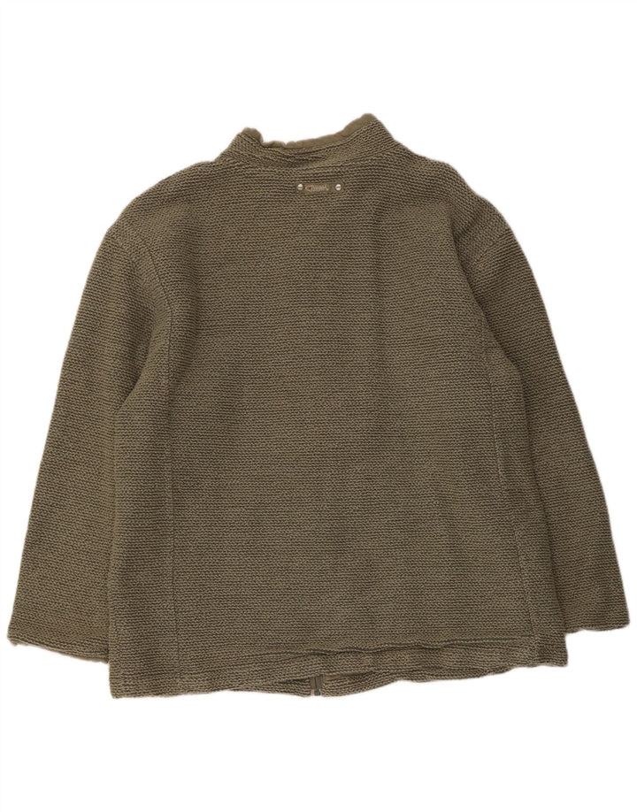 Kurtka dresowa męska Weird Fish, bawełniana, khaki, 2XL