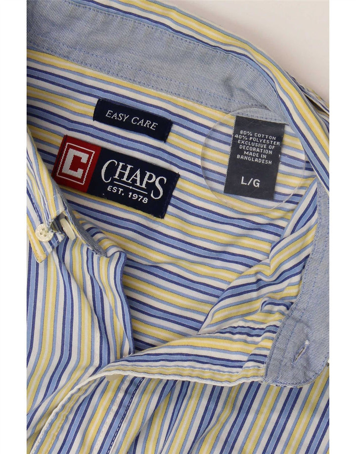 Koszula męska Chaps Easy Care, duża, bawełniana w niebieskie paski