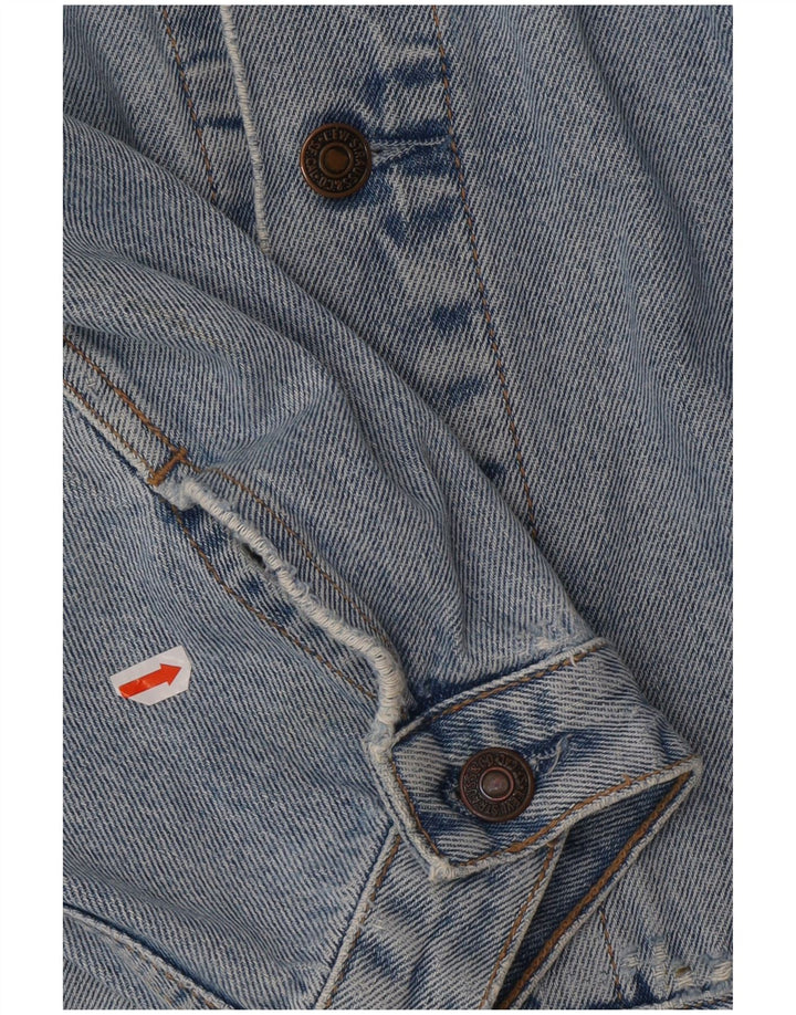 LEVI'S Mens Denim Jacket UK 44 2XL Blue Cotton