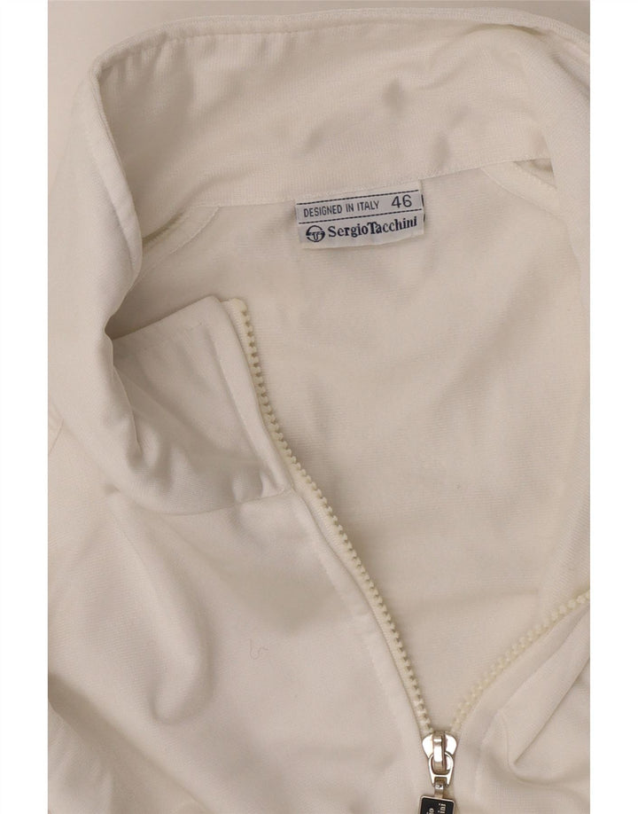 Męska kurtka dresowa o luźnym kroju Sergio Tacchini IT 46 Small White