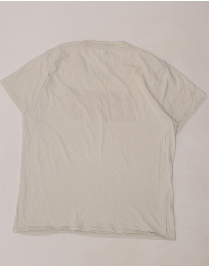 LEVI'S Mens Graphic T-Shirt Top XL White Vintage Levi's and Second-Hand Levi's from Messina Hembry 