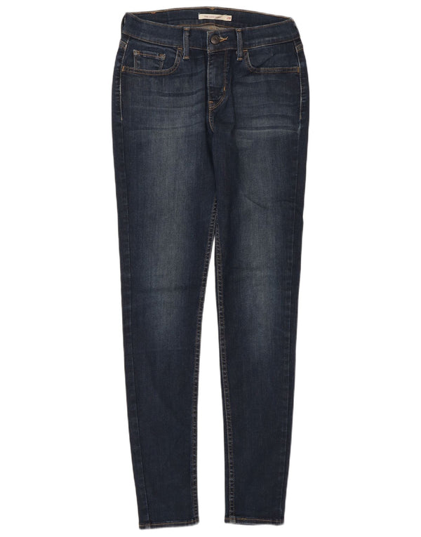 Damskie jeansy LEVI'S 710 Super Skinny W28 L30 Granatowa bawełna