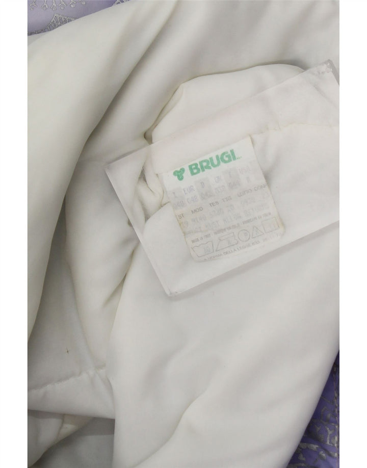 Damska kurtka narciarska Brugi Oversize rozmiar 48 Fioletowa poliamid Paisley