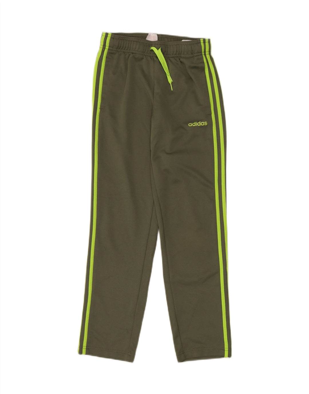 Chłopięce spodnie dresowe ADIDAS Climalite 11-12 lat, khaki, poliester