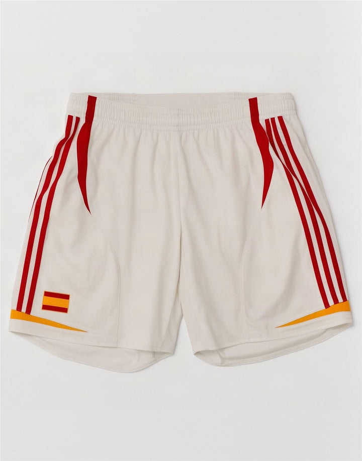 Męskie spodenki sportowe Adidas XL, biały, poliester z blokami kolorów