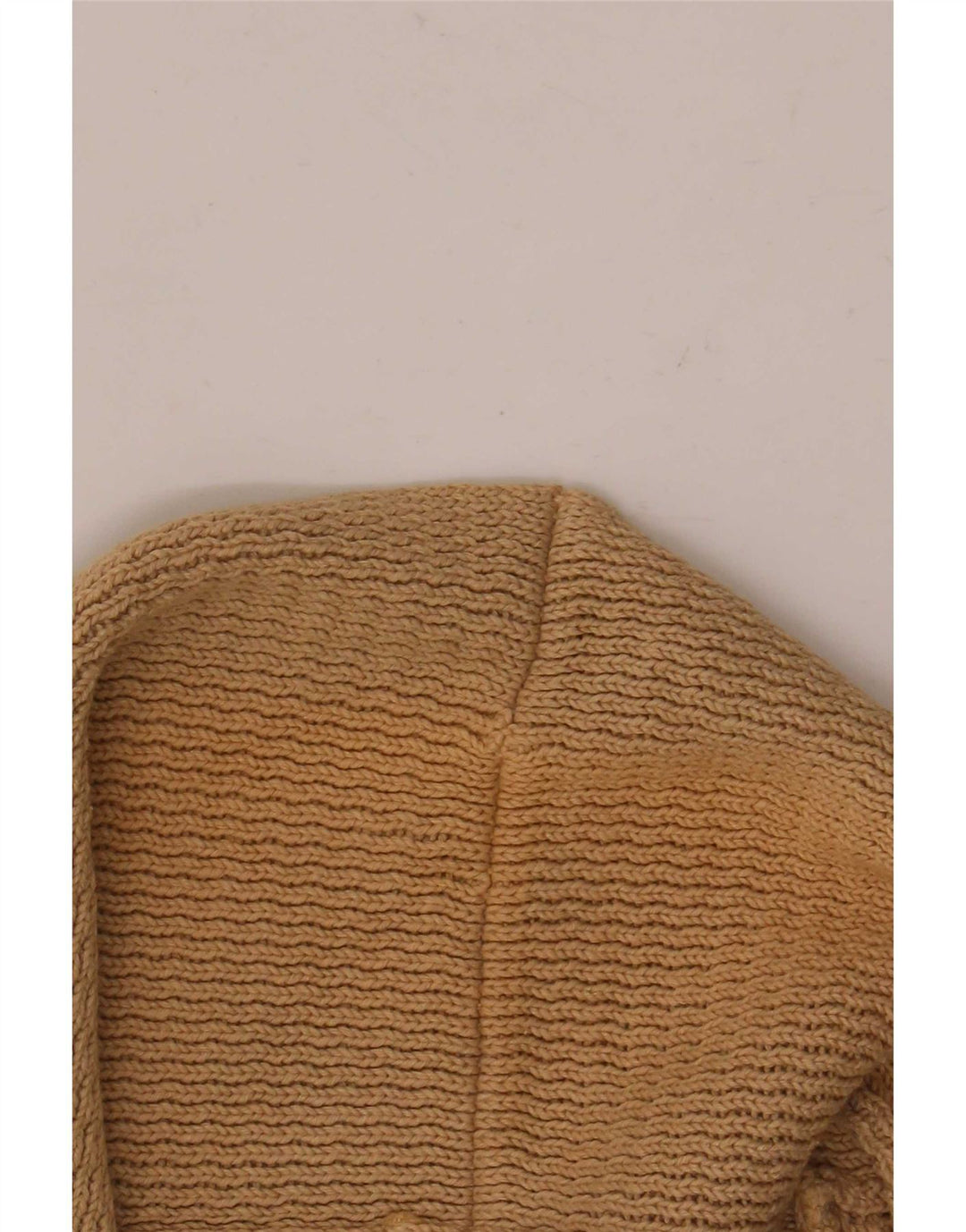 Męski sweter rozpinany Massimo Dutti w kolorze średniego beżu, bawełniany