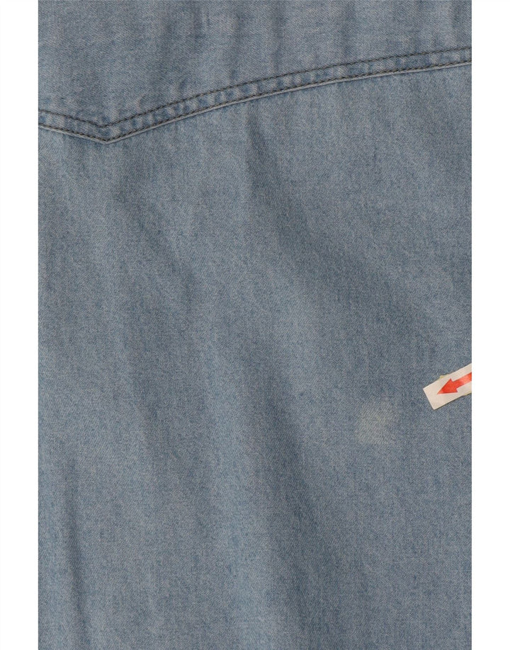 Męska koszula dżinsowa z krótkim rękawem ARIZONA, duża niebieska