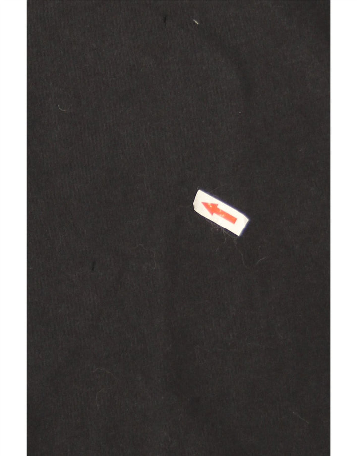 Męski T-shirt Nike Swoosh Graphic Top, średni czarny, bawełniany