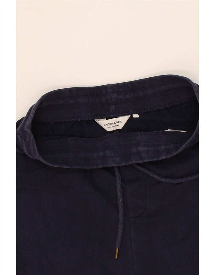 JACK & JONES Mens Sport Shorts Large Navy Blue Vintage Jack & Jones and Second-Hand Jack & Jones from Messina Hembry 