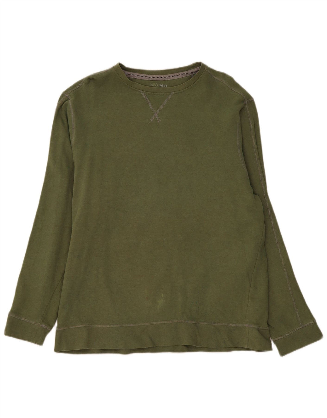 Marks & Spencer Męski sweter bluzowy XL, bawełniany khaki