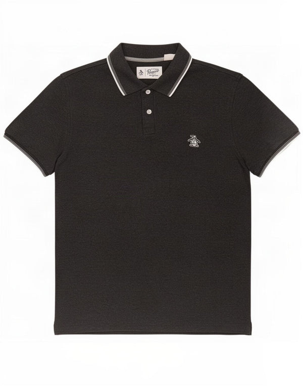 Penguin Mens Polo Shirt Medium Grey Cotton
