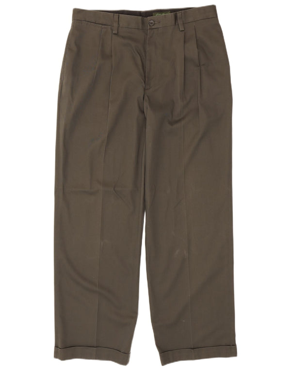 Męskie spodnie chino o swobodnym kroju Eddie Bauer W34 L32, bawełna khaki