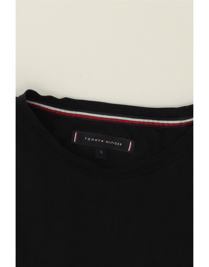 TOMMY HILFIGER Mens T-Shirt Top Small Black Cotton Vintage Tommy Hilfiger and Second-Hand Tommy Hilfiger from Messina Hembry 