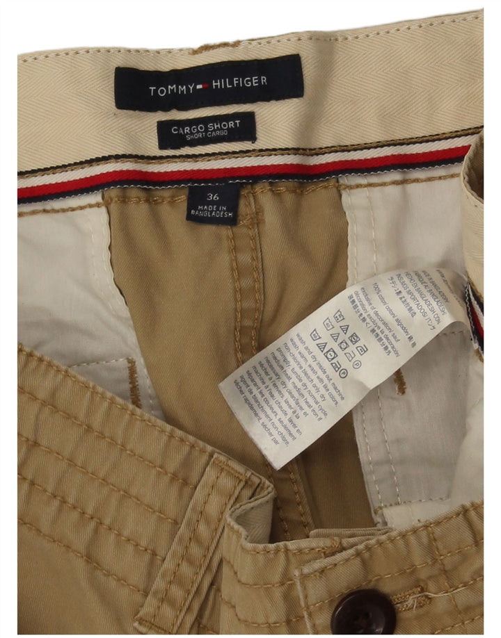 Męskie spodenki cargo Tommy Hilfiger W36 duże, beżowe, bawełniane
