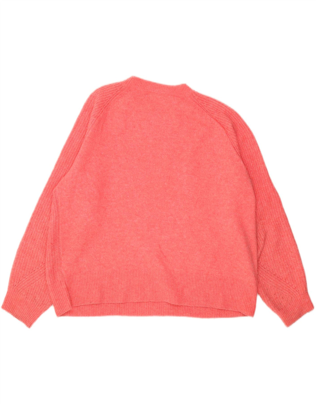 Marks & Spencer Damski sweter oversize z okrągłym dekoltem, UK 16, duży różowy