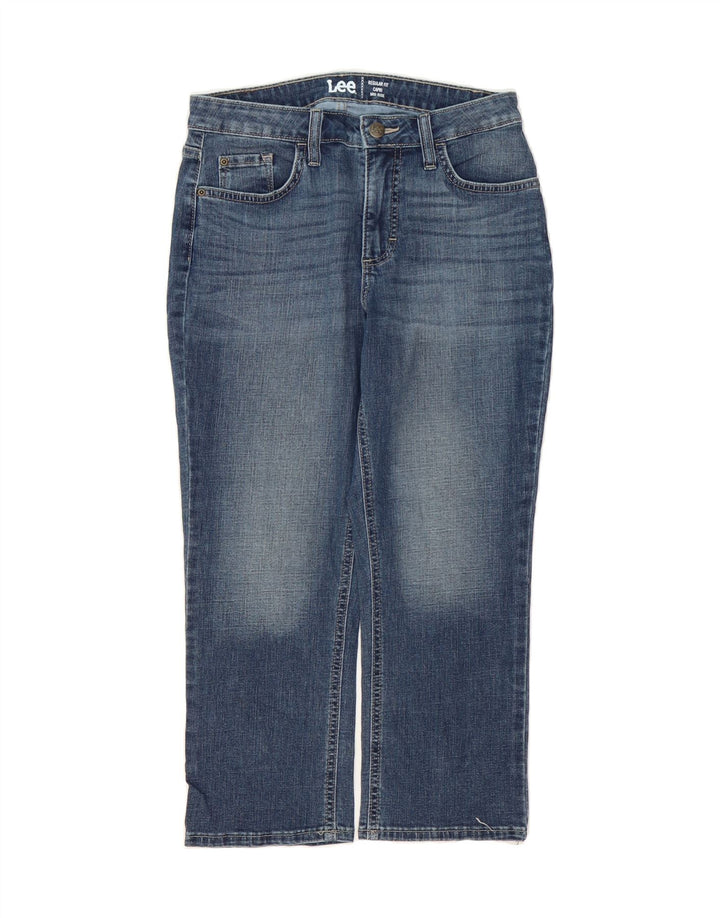 LEE Womens Regular Fit Mid Rise Capri Jeans US 6 Medium W30 L22 Blue Vintage Lee and Second-Hand Lee from Messina Hembry 