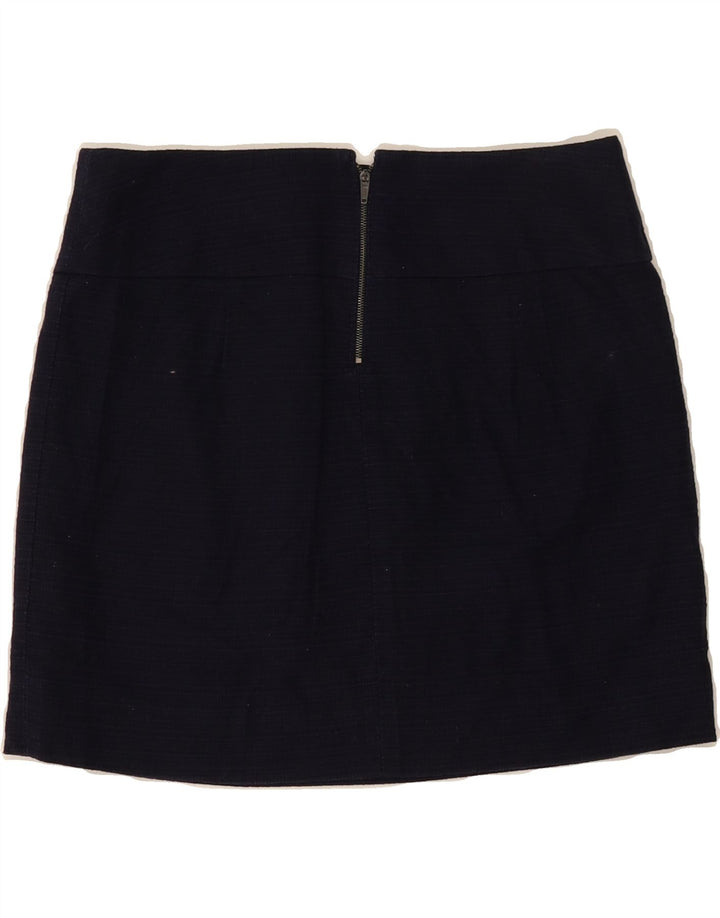 J. CREW Womens Mini Skirt US 4 Small W30 Navy Blue Check Cotton Vintage J. Crew and Second-Hand J. Crew from Messina Hembry 