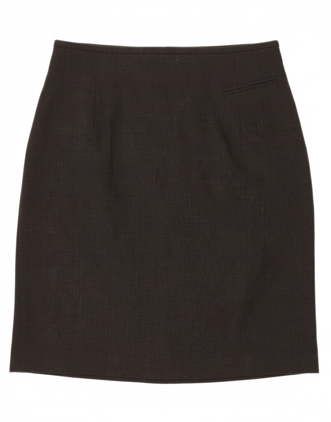 ESCADA Womens Elements Straight Skirt EU 38 Medium W30 Grey Wool Vintage Escada and Second-Hand Escada from Messina Hembry 