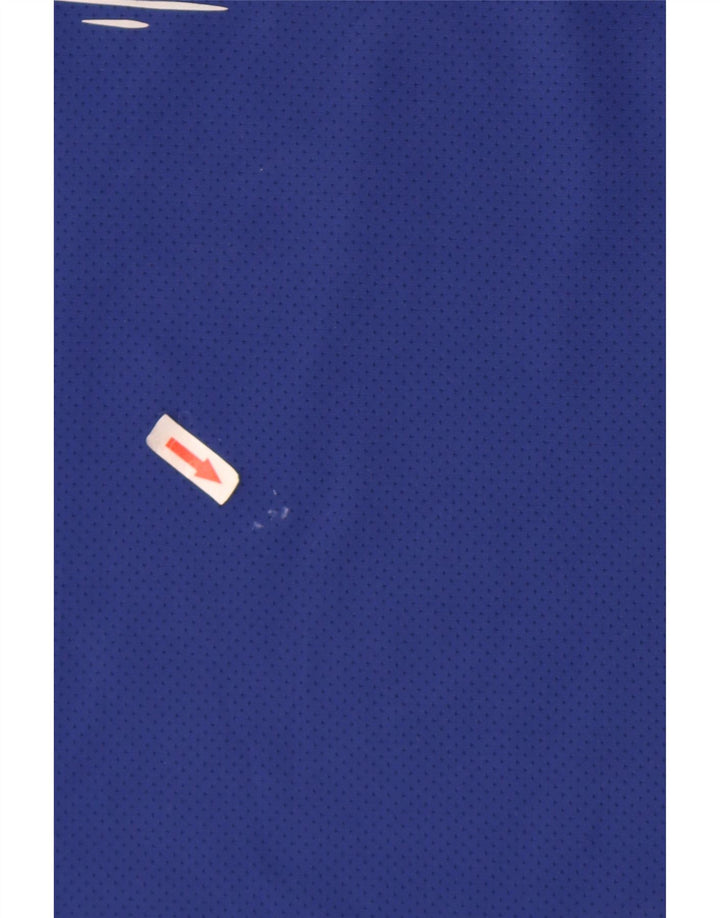 Męska kamizelka z grafiką Nike Dri Fit, średni niebieski poliester